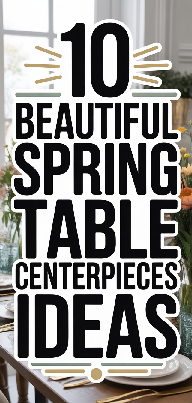 10 Beautiful Spring Table Centerpieces Ideas