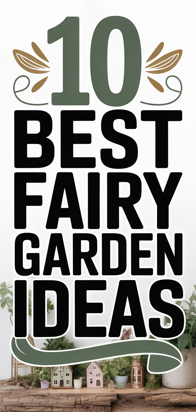 10 Best Fairy Garden Ideas