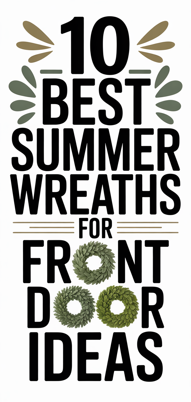 10 Best Summer Wreaths for front door Ideas