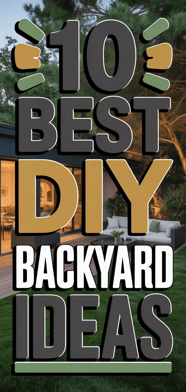10 Best Diy Backyard Ideas