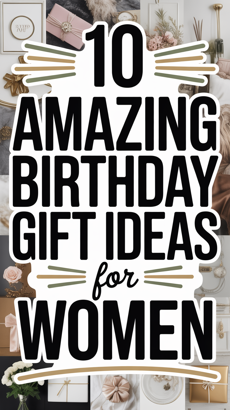 10 Amazing Birthday Gift Ideas for Women