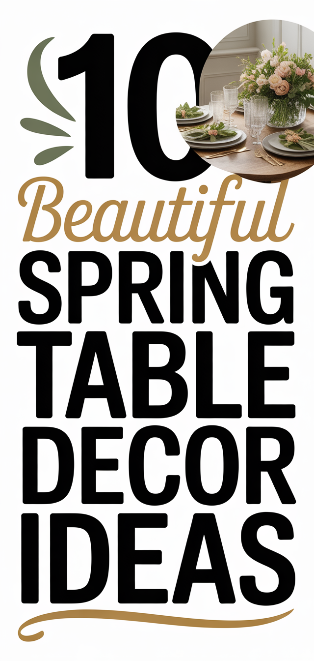 10 Beautiful Spring Table Decor Ideas