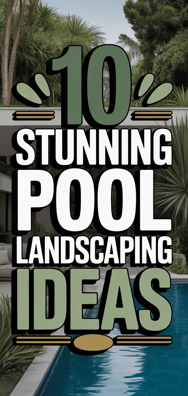 10 Stunning Pool Landscaping Ideas