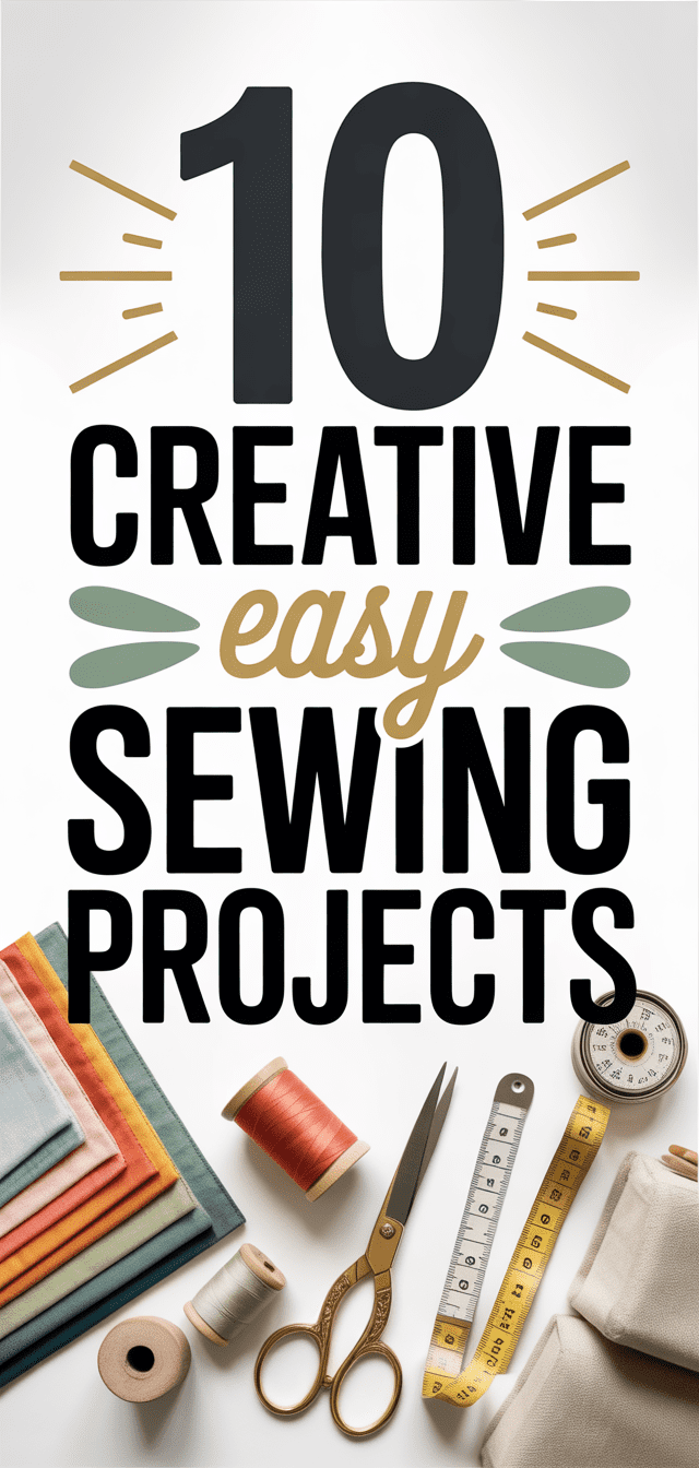 10 Creative Easy Sewing Projects