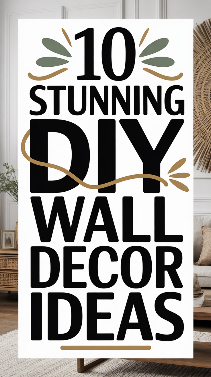 10 Stunning DIY Wall Decor Ideas