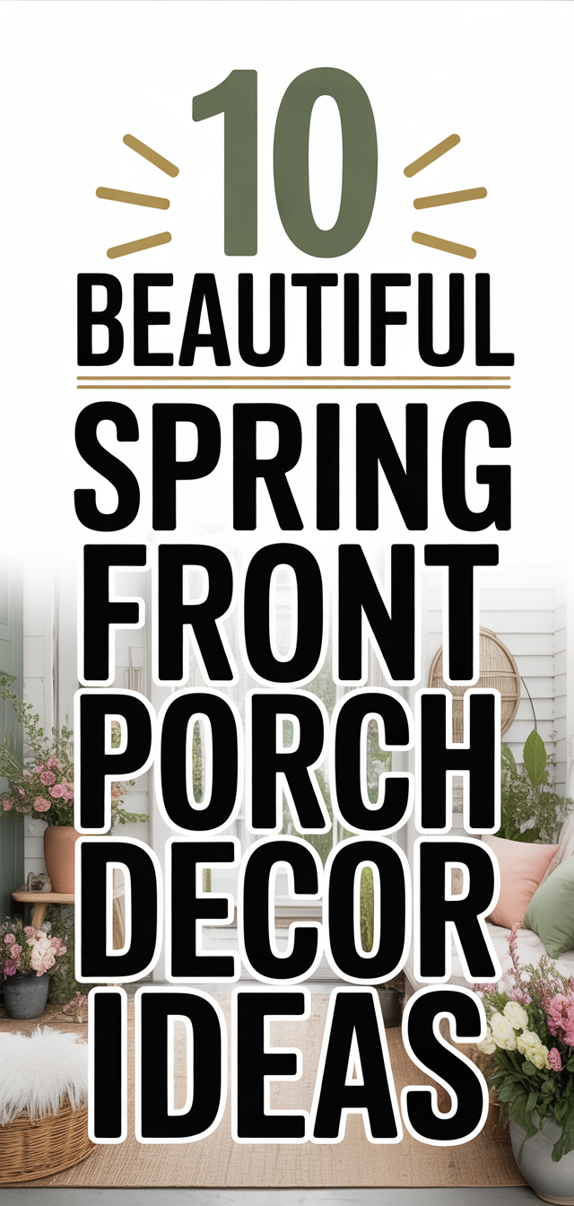 10 Beautiful Spring Front Porch Decor Ideas