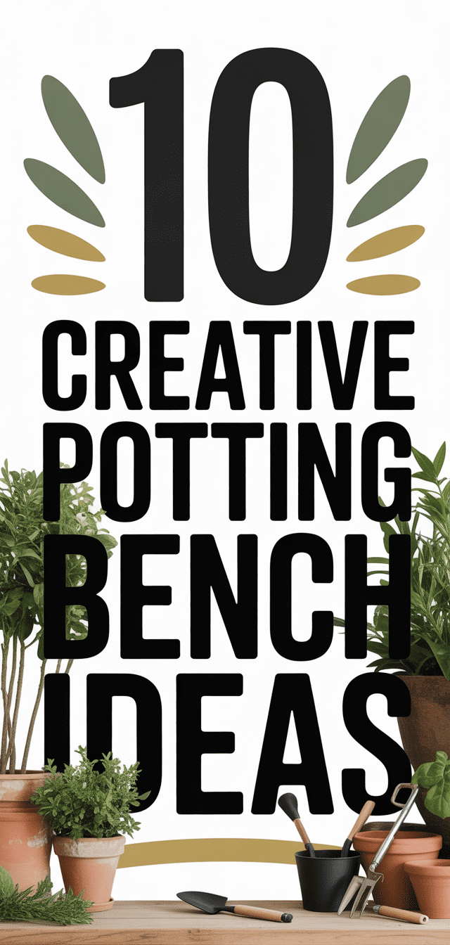 10 Creative Potting Bench Ideas