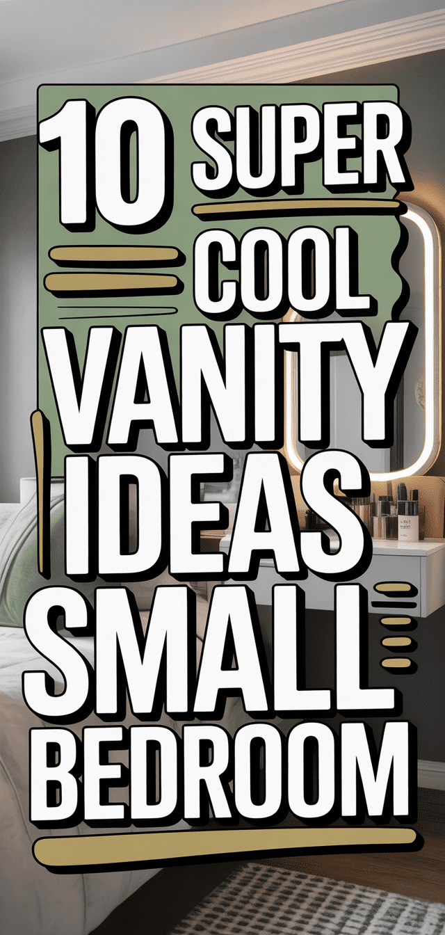 10 Super Cool Vanity Ideas For Small Bedroom