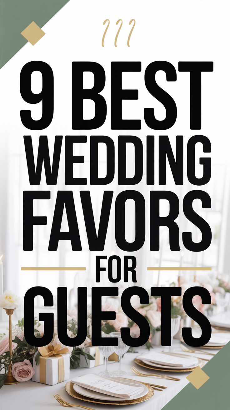 9 Best Wedding Favors for Guests