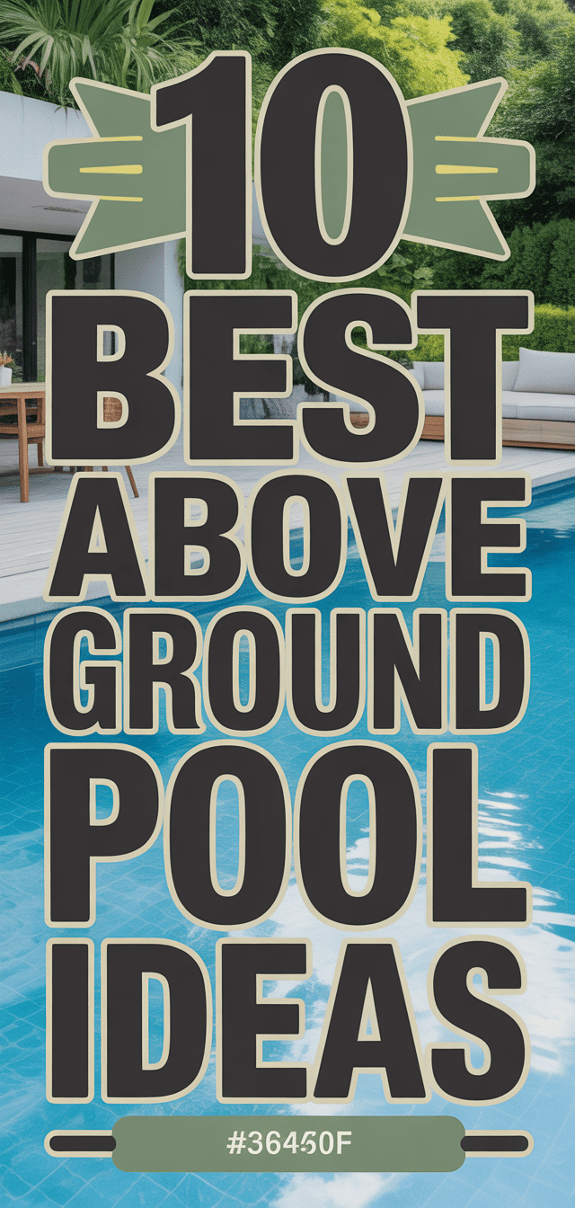10 Best Above Ground Pool Ideas