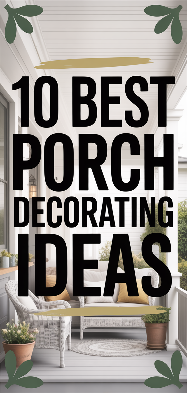 10 Best Porch Decorating Ideas
