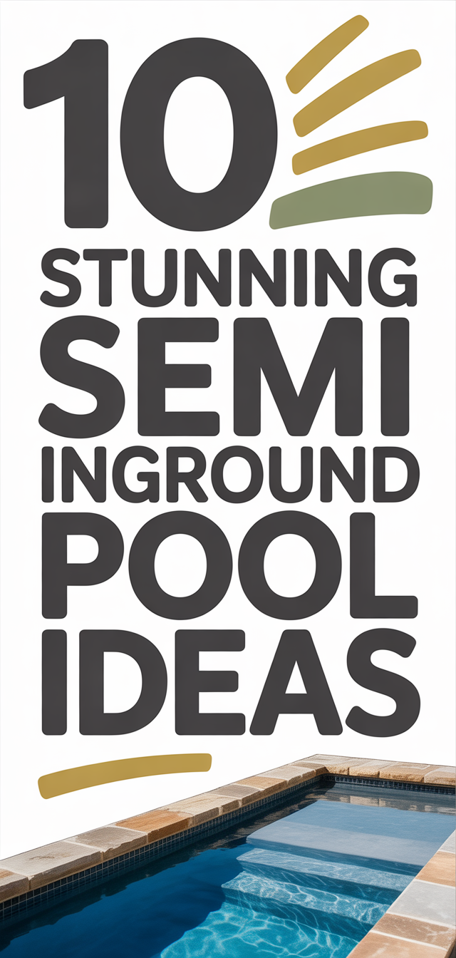 10 Stunning Semi Inground Pool Ideas