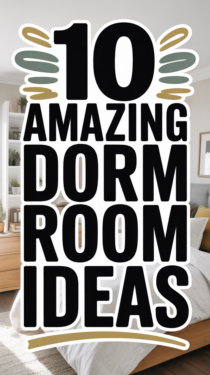 10 Amazing Dorm Room Ideas