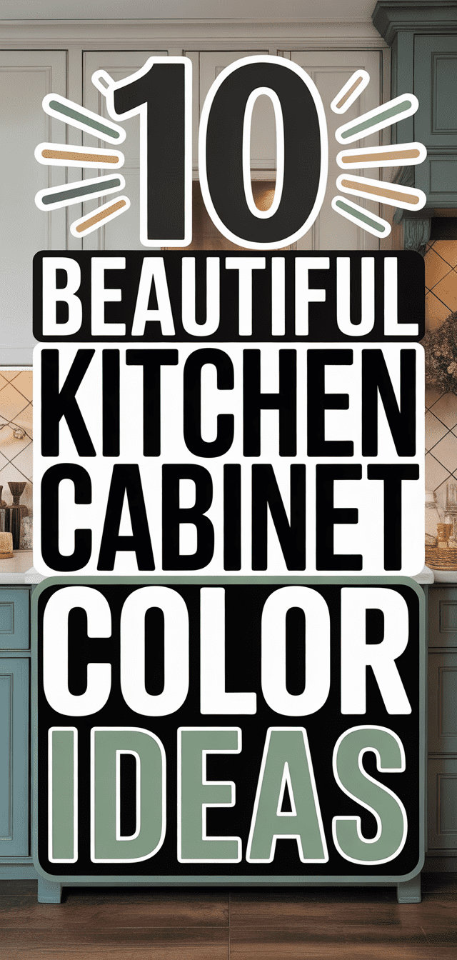 10 Beautiful Kitchen Cabinet Color Ideas