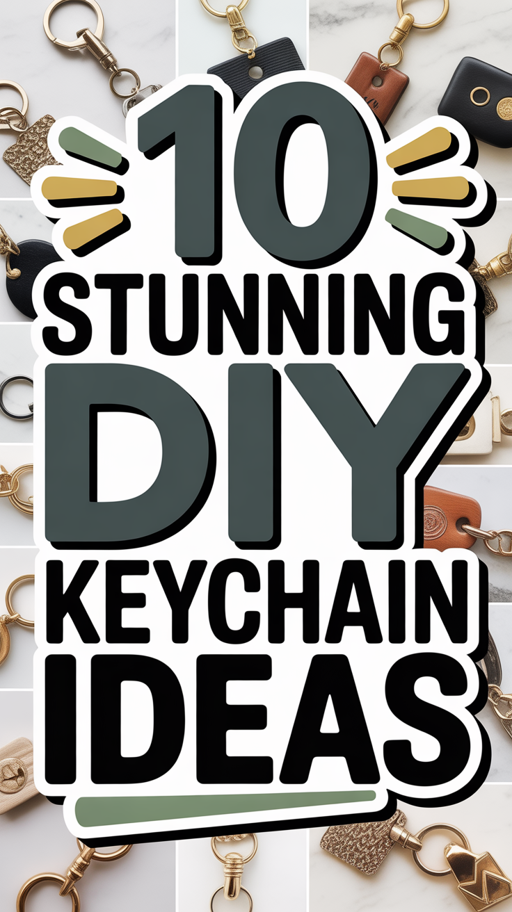 10 Stunning DIY keychain Ideas