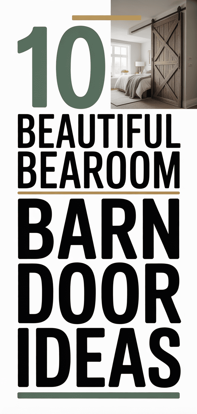 10 Beautiful Bedroom Barn Door Ideas