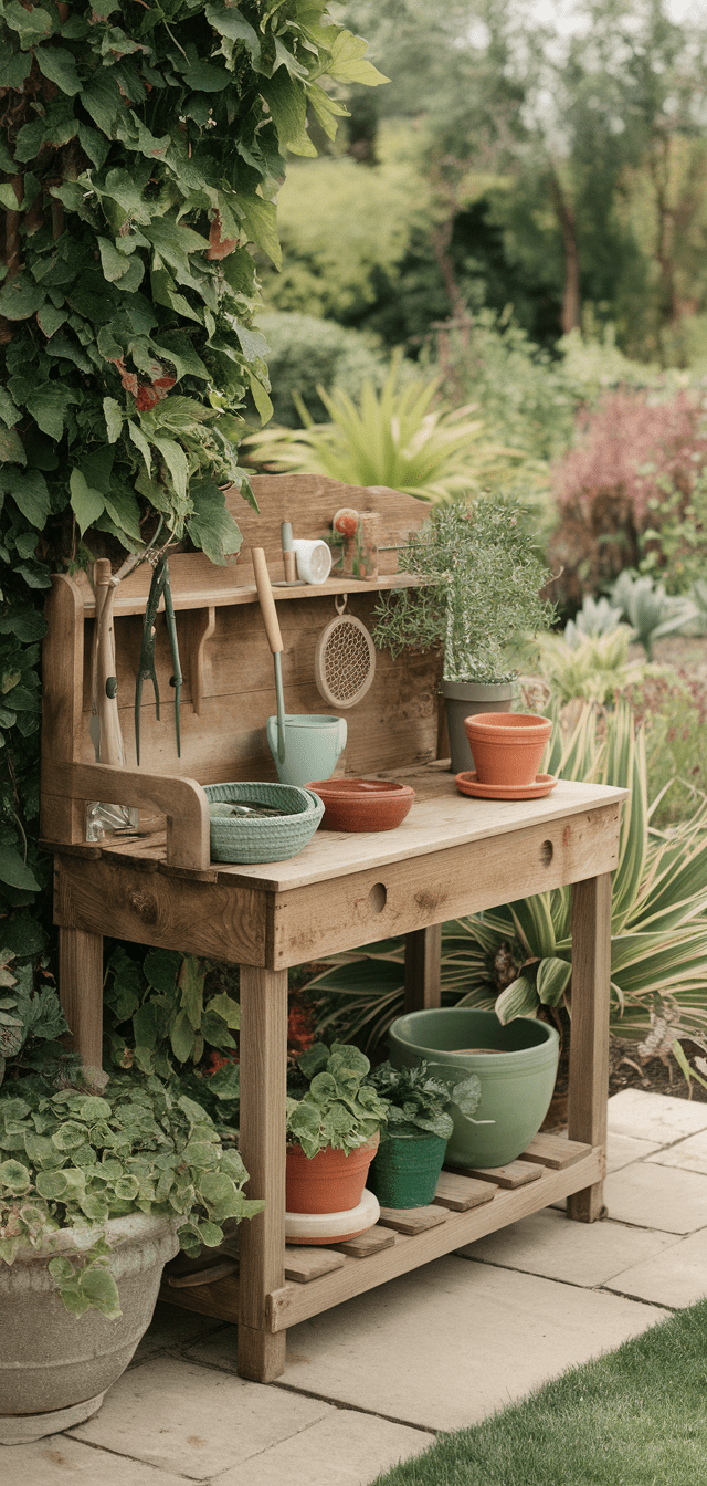 10 Creative Potting Bench Ideas
