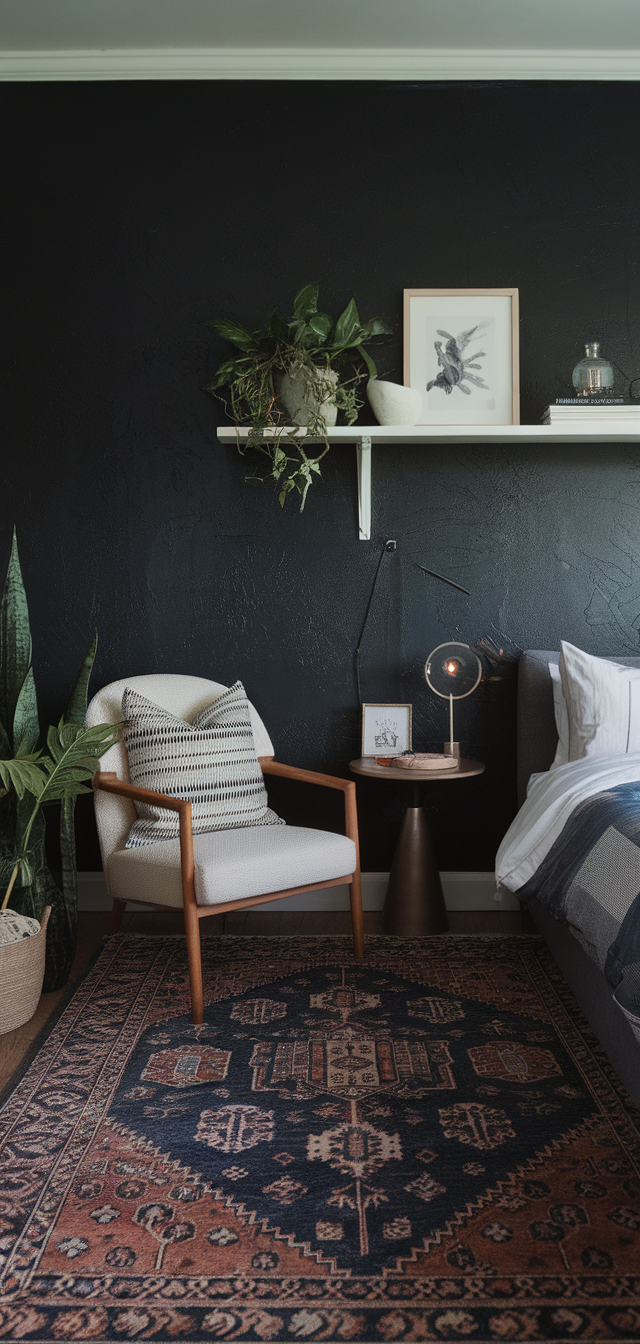 10 Amazing Back Bedroom Wall Design Ideas