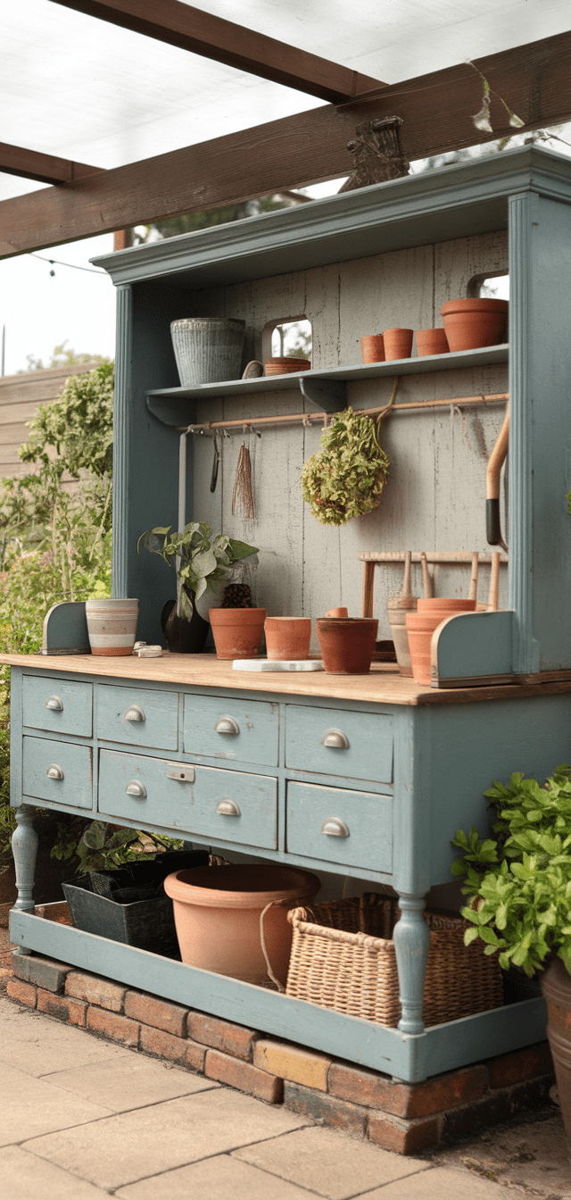 10 Creative Potting Bench Ideas