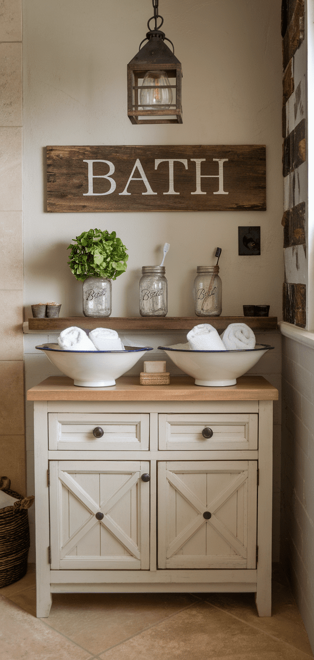 10 Easy Country Bathroom Decor Ideas