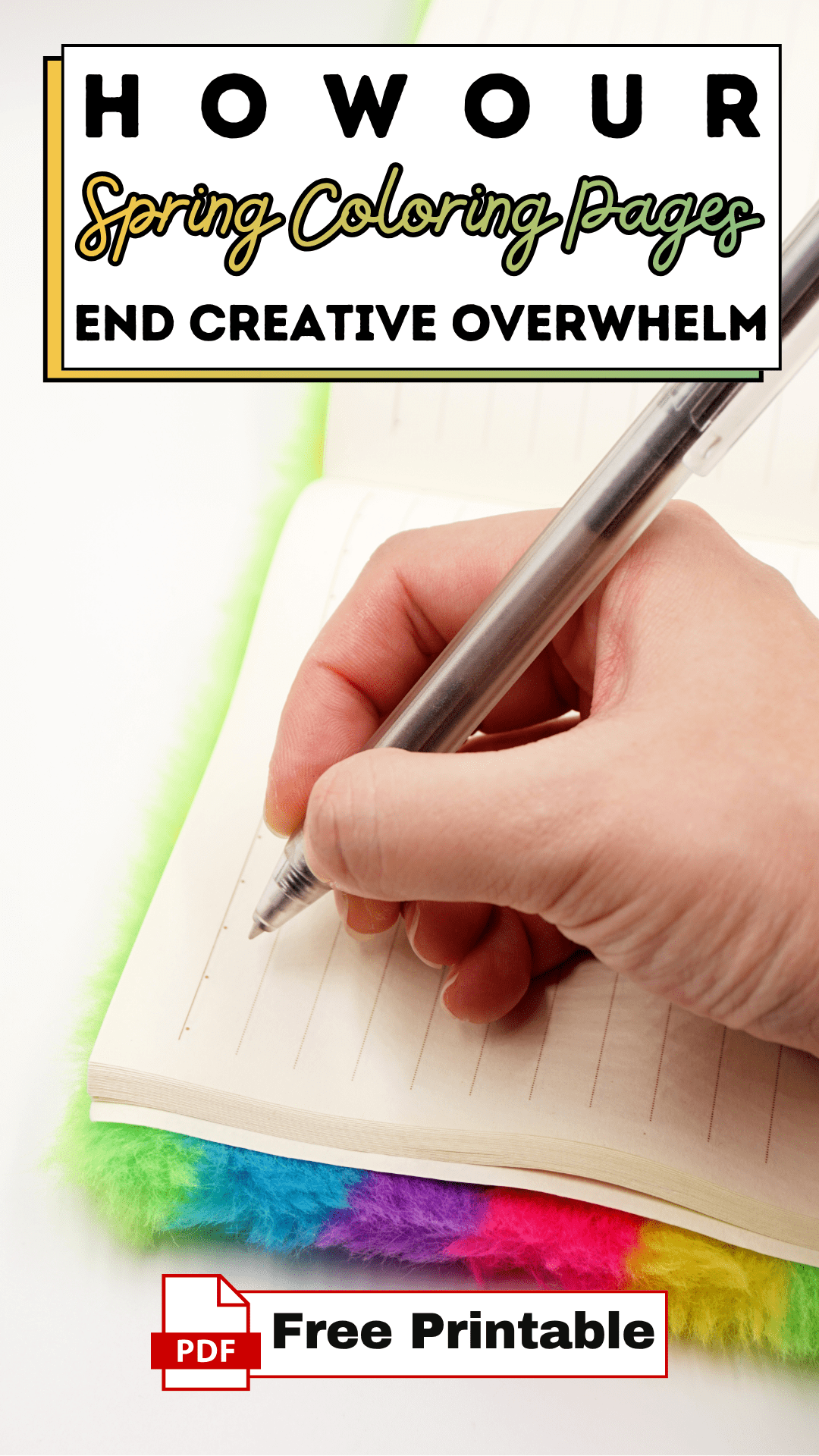 How Our Spring Coloring Pages End Creative Overwhelm