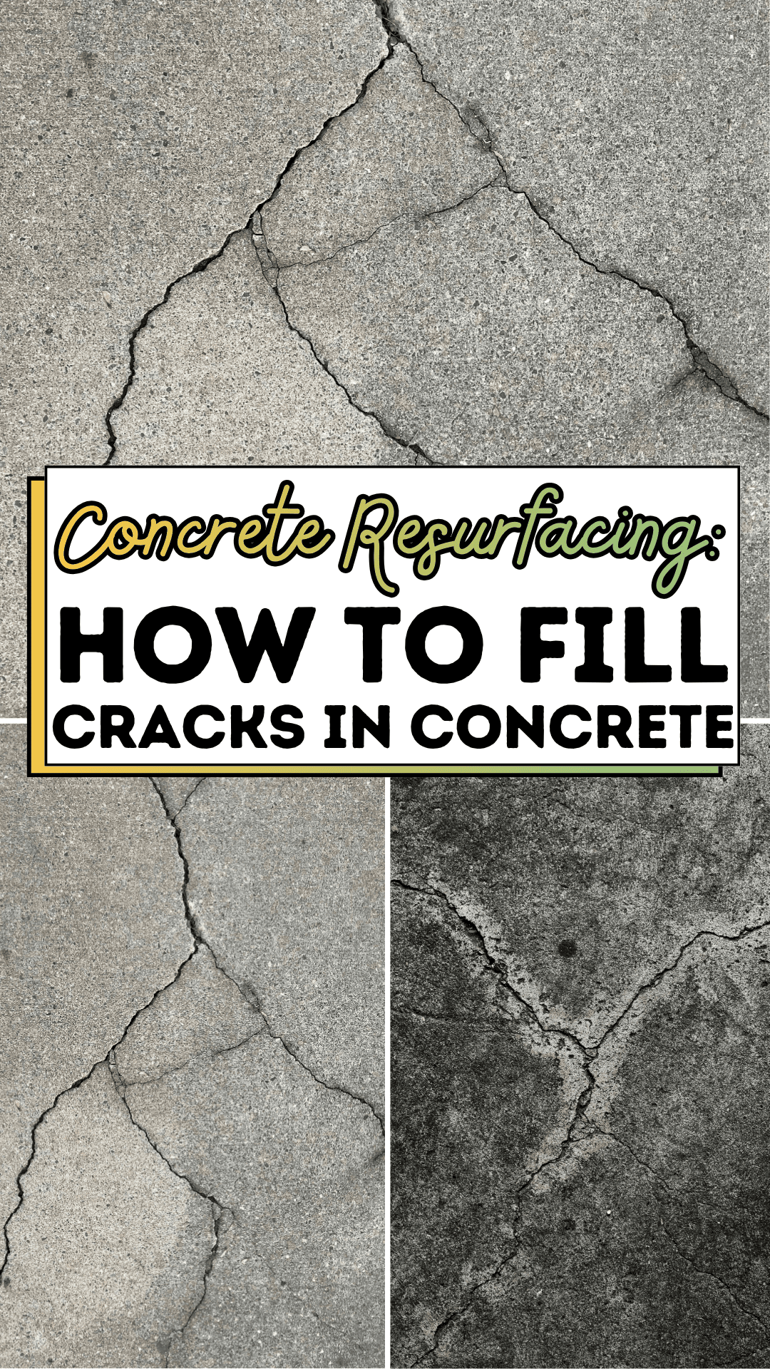 Concrete Resurfacing: How To Fill Cracks in Concrete