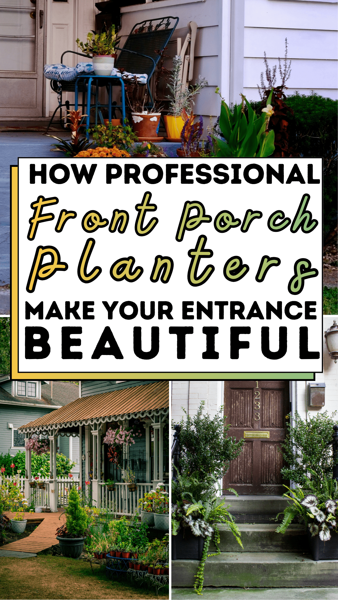 How Professional Front Porch Planters Make Your Entrance Beautiful