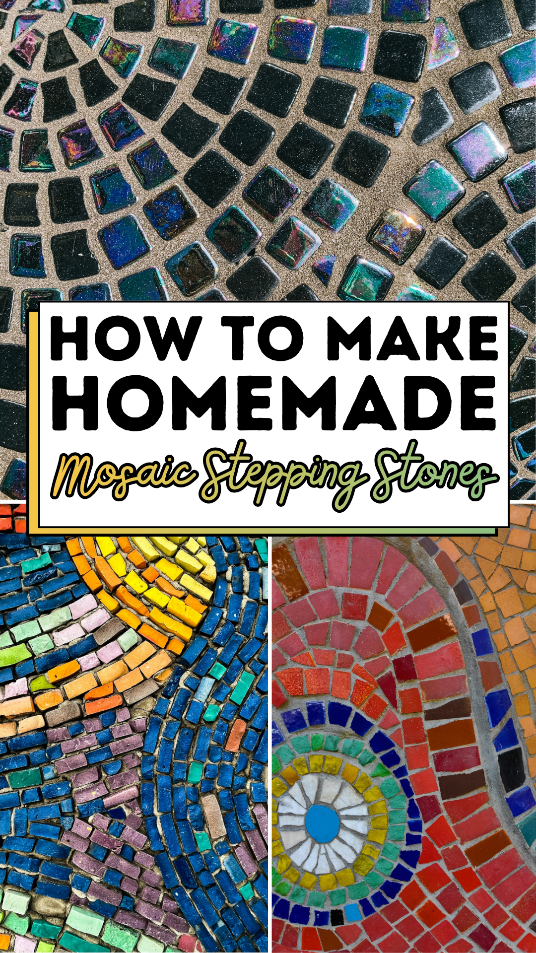 How to Make Homemade Mosaic Stepping Stones