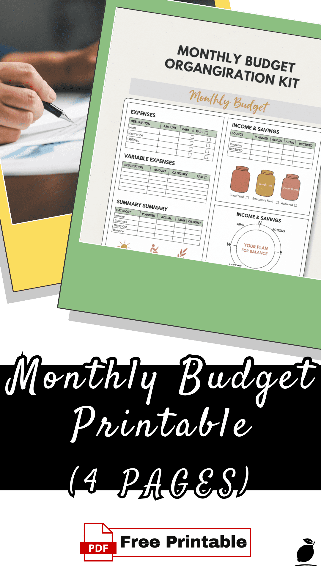 How Our Monthly Budget Printable Ends Money Anxiety