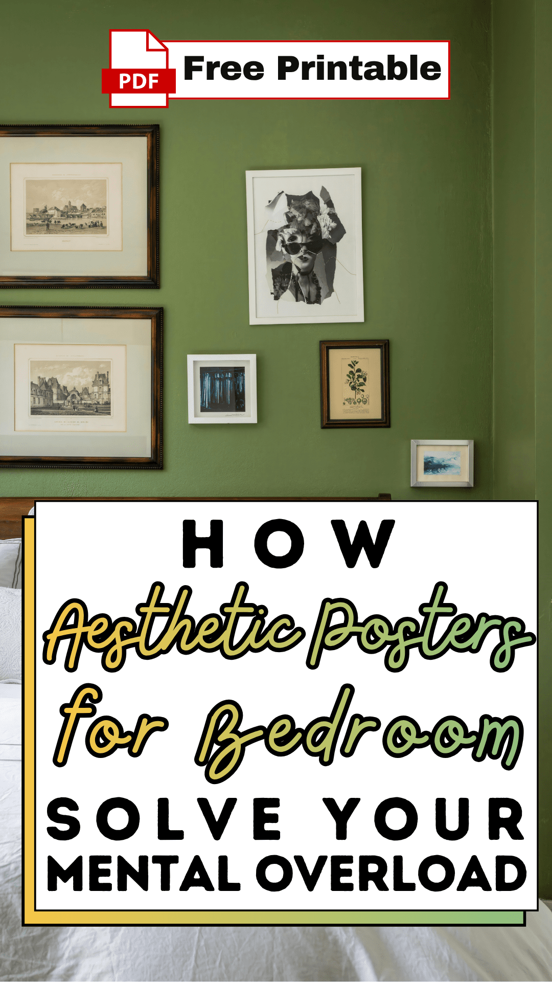 How Aesthetic Posters for Bedroom Solve Your Mental Overload