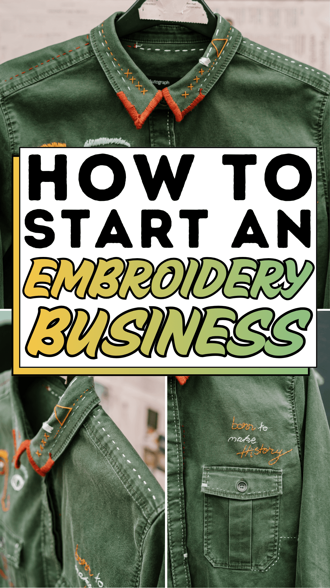 How To Start An Embroidery Business