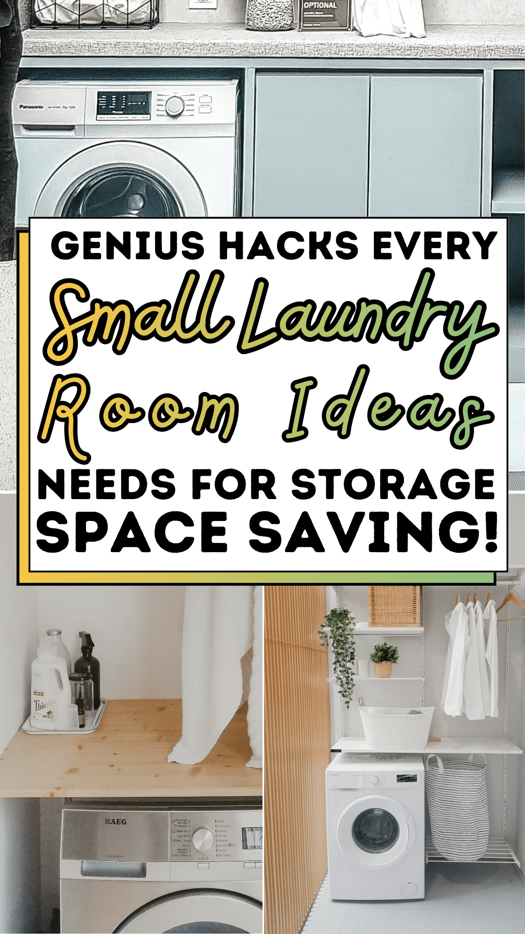Genius Hacks Every Small Laundry Room Ideas Needs for Storage Space Saving!