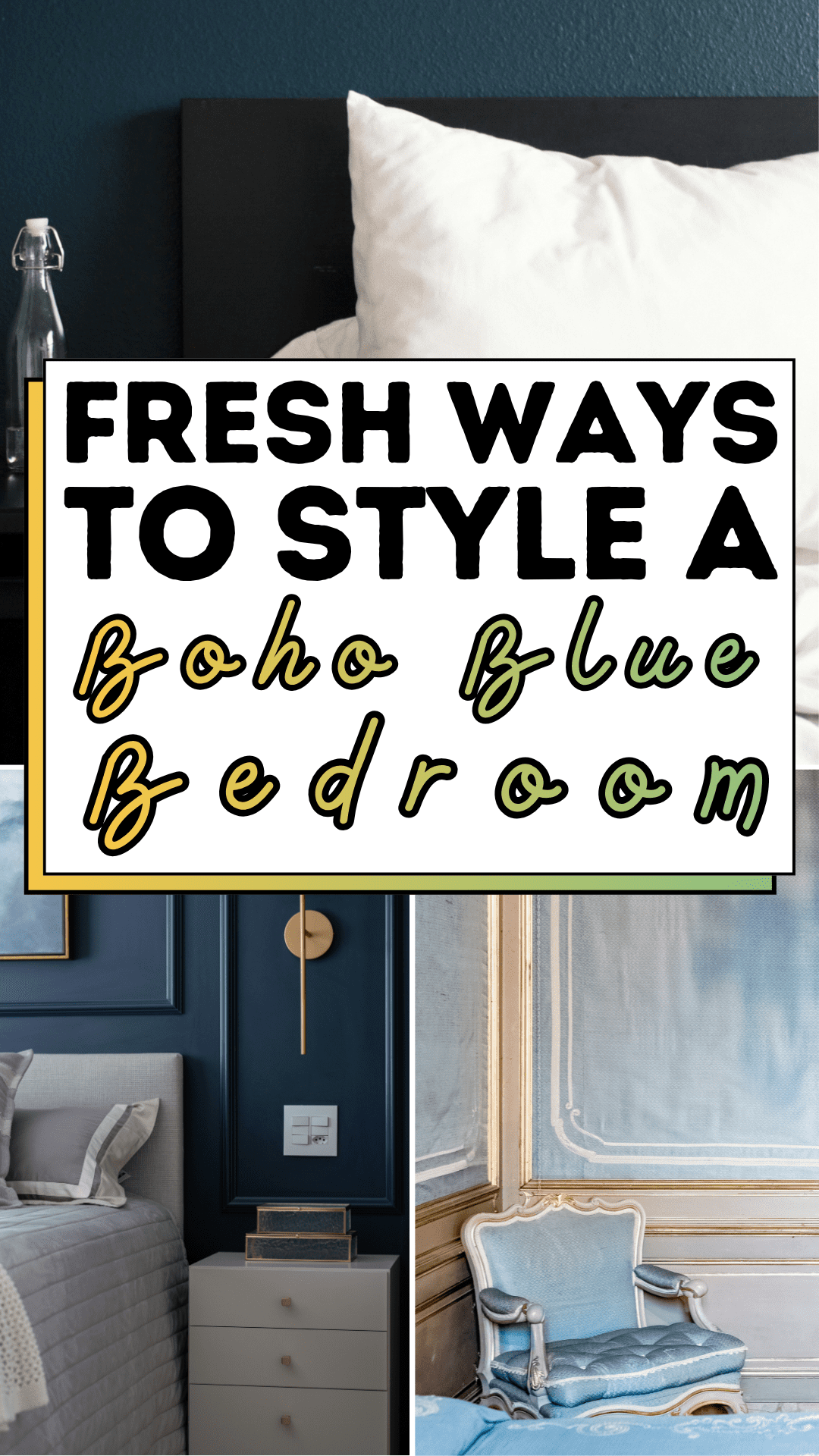 Fresh Ways To Style A Boho Blue Bedroom