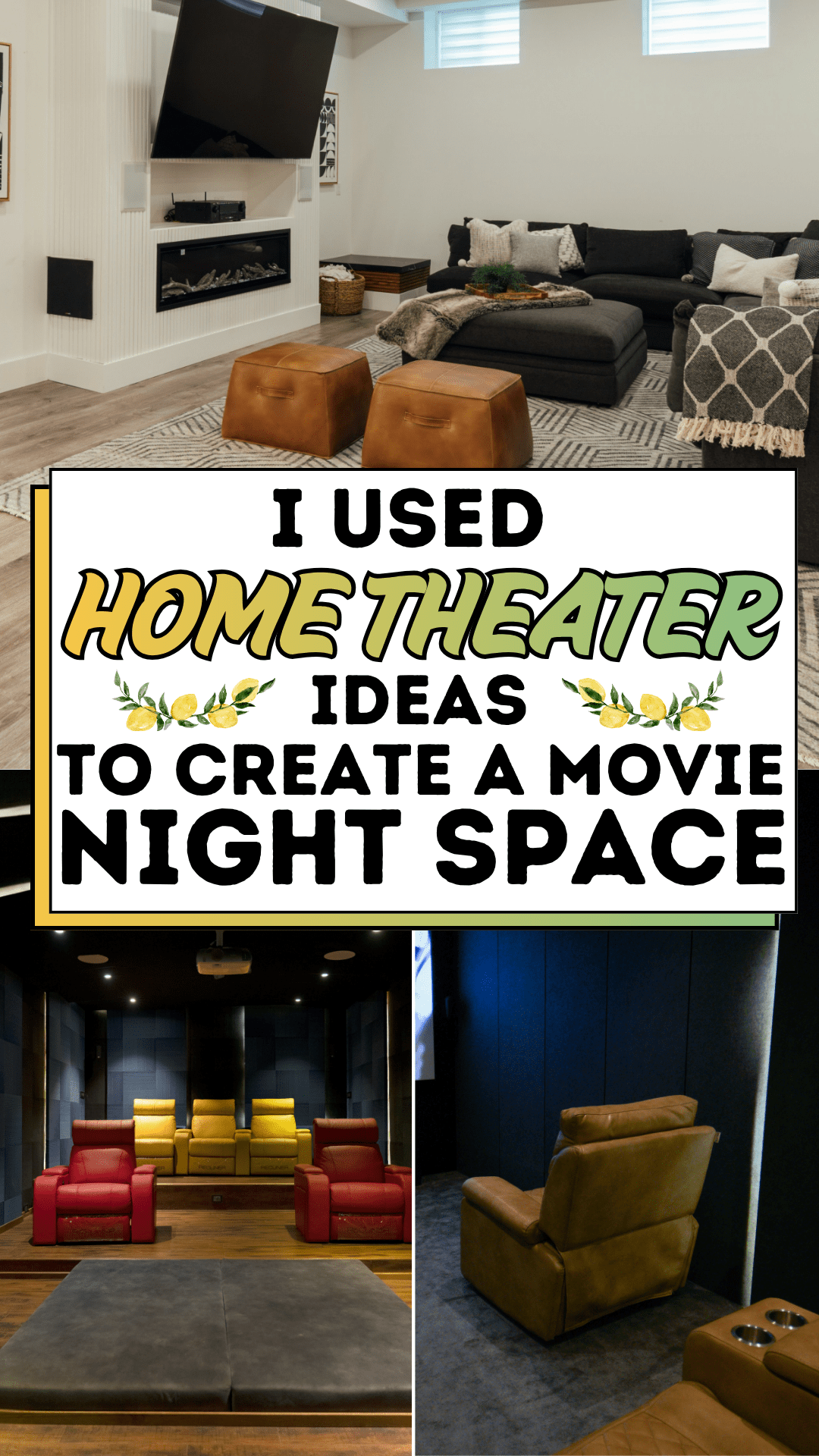 I Used Home Theater Ideas to Create a Movie Night Space