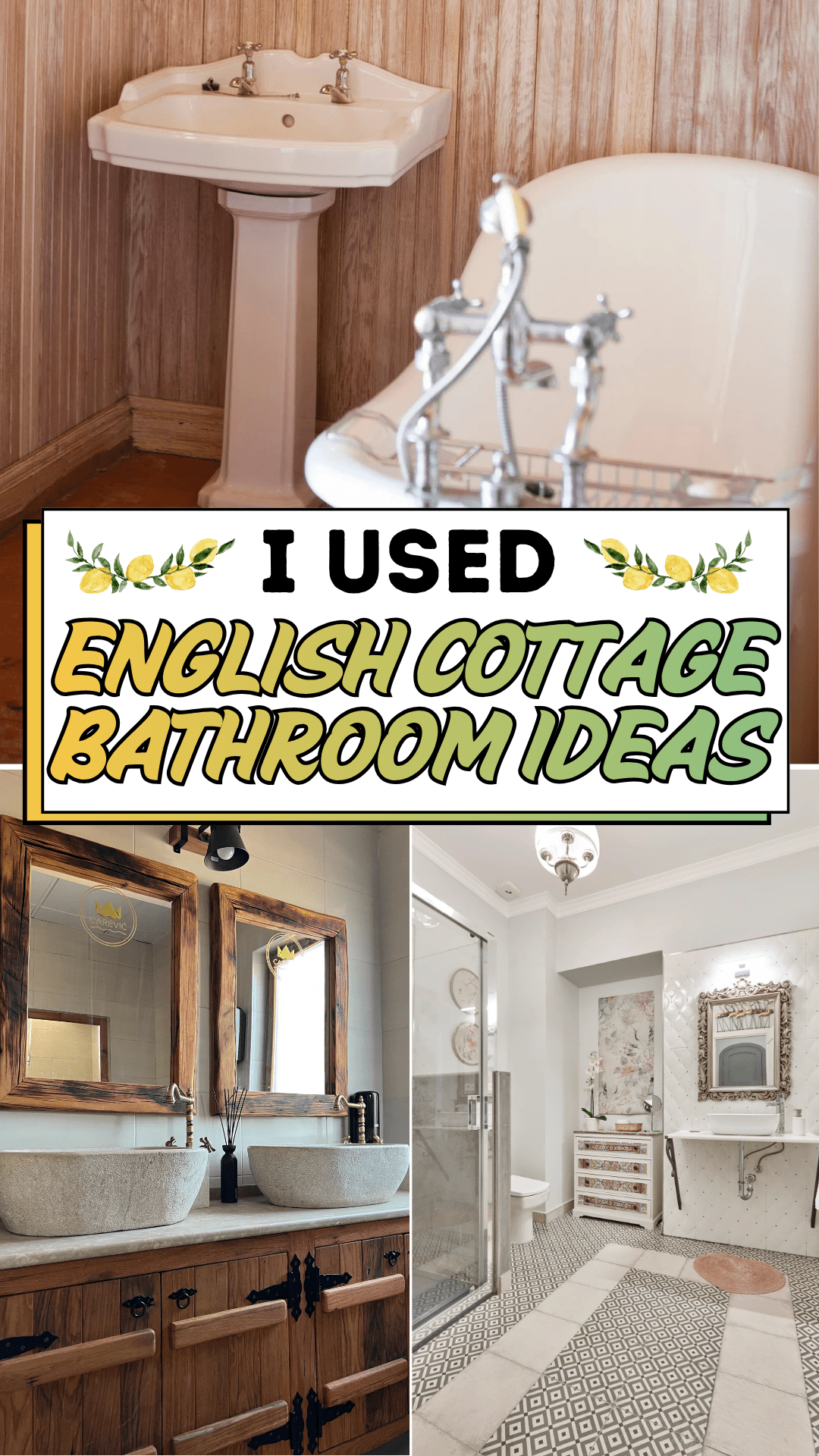 I Used English Cottage Bathroom Ideas