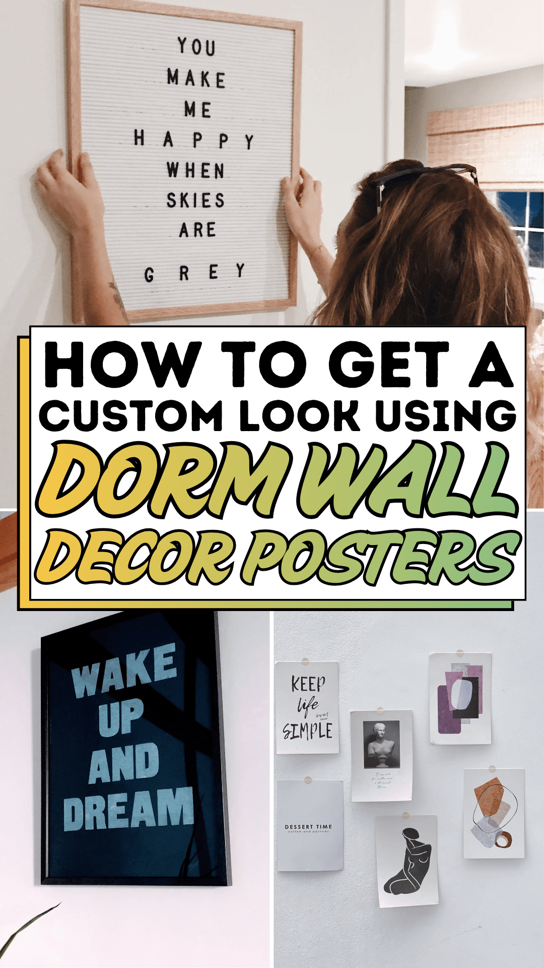 How to Get a Custom Look Using Dorm Wall Decor Posters