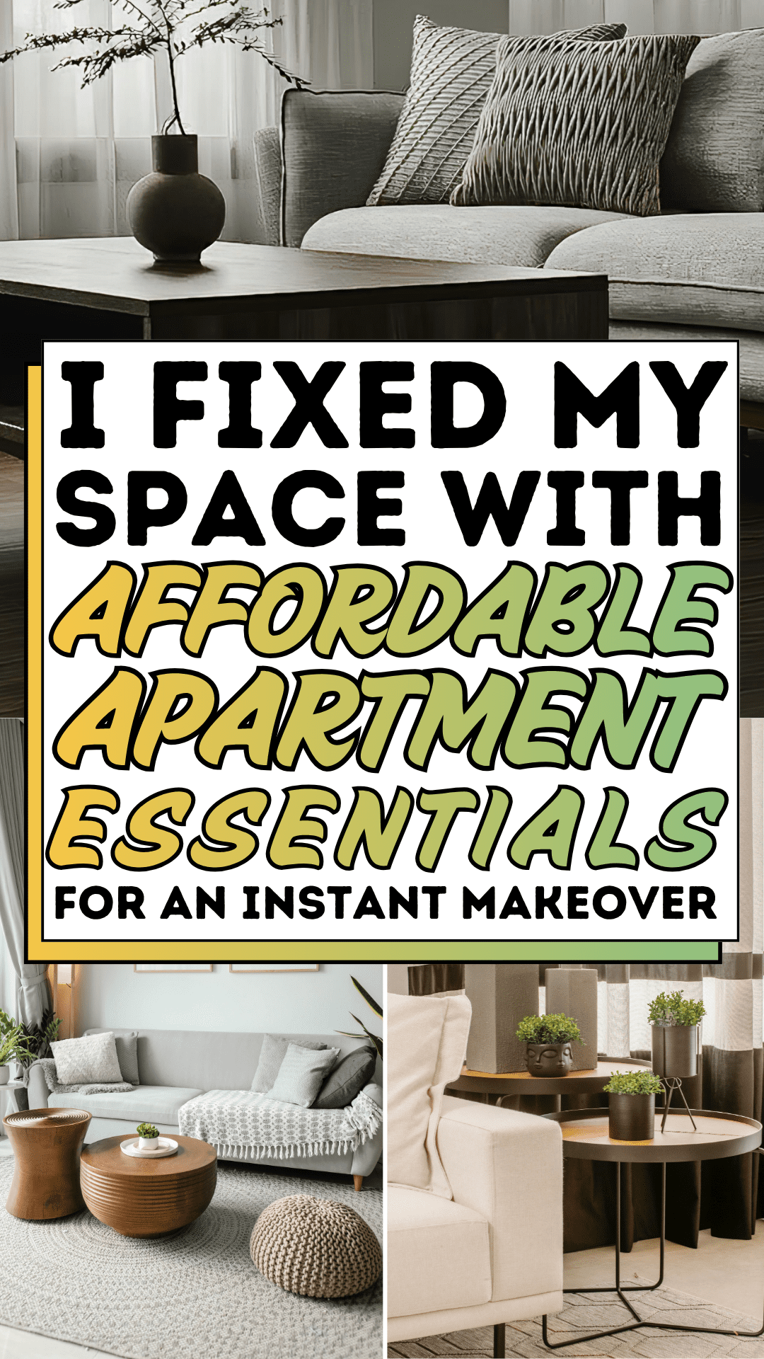 I Fixed My Space with Affordable Apartment Essentials for an Instant Makeover