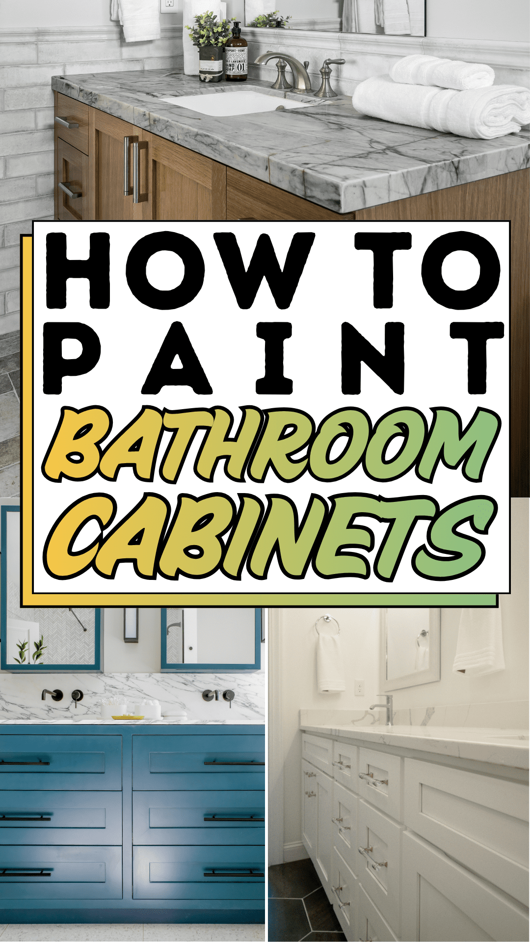 How To Paint Bathroom Cabinets