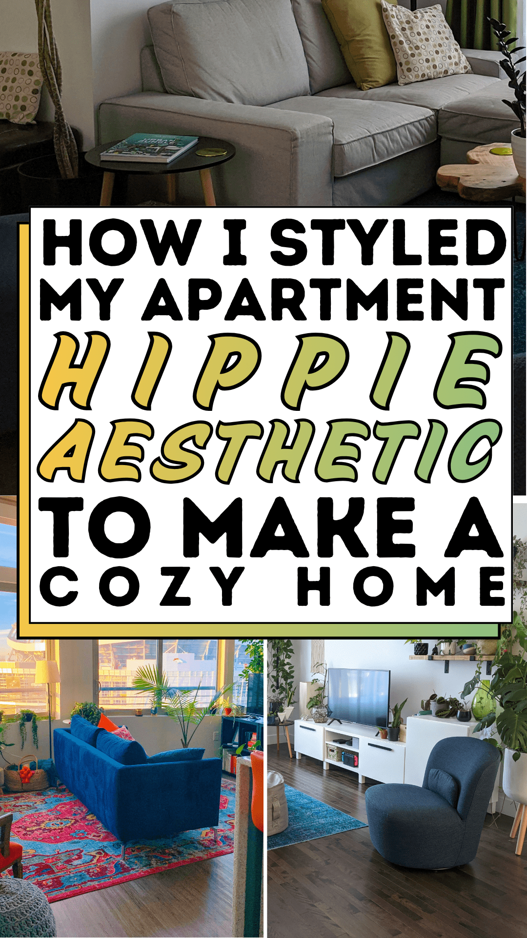 How I Styled My Apartment Hippie Aesthetic to Make a Cozy Home