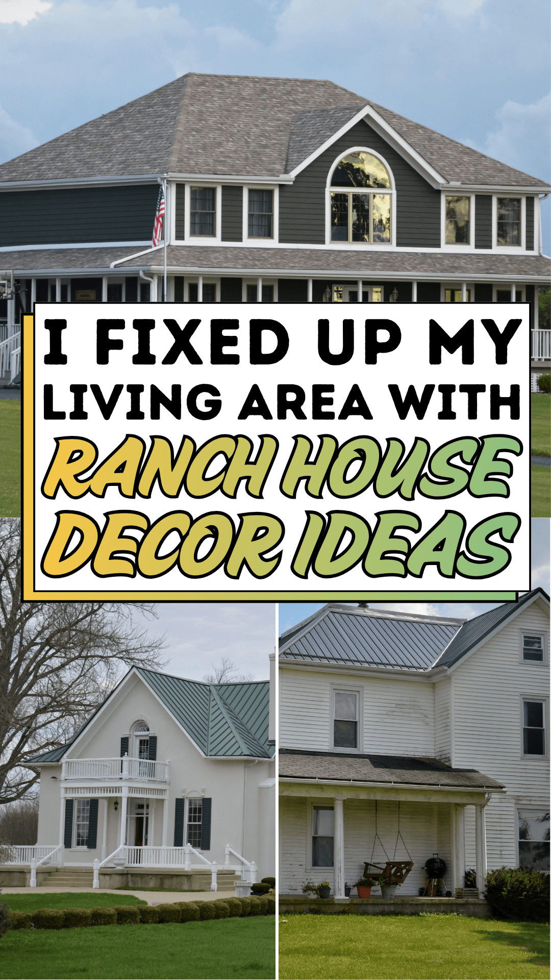 I Fixed Up My Living Area with Ranch House Decor Ideas