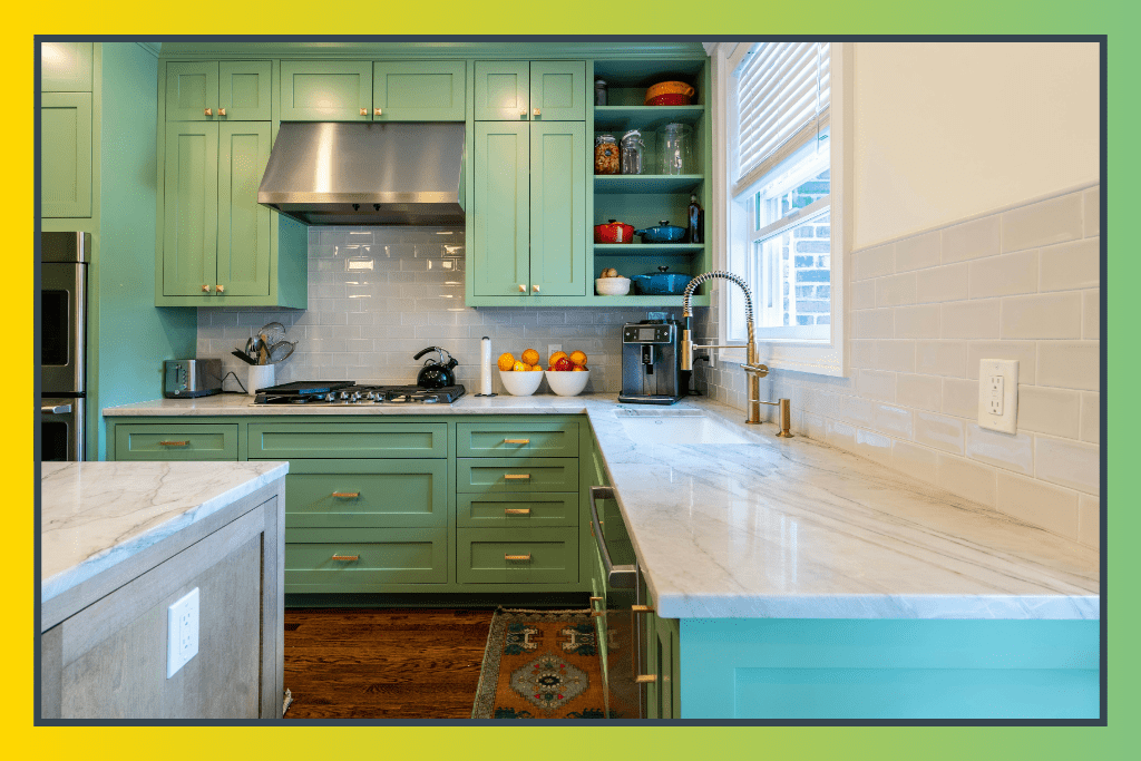 How I Transformed My Kitchen With Green Kitchen Cabinet Ideas | Easy ...