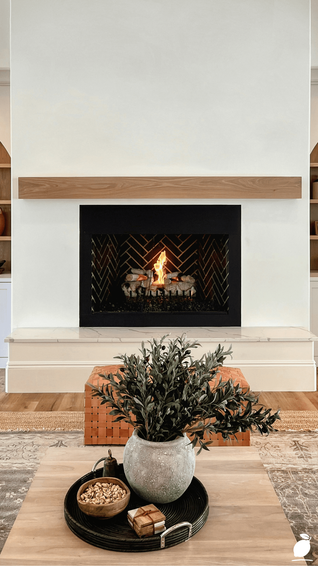 How I Turned My Mantel with Transitional Fireplace Decor Ideas