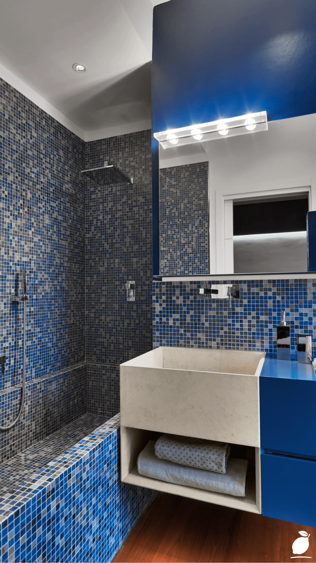 How I Turned My Bath with Blue Bathroom Vanity Ideas