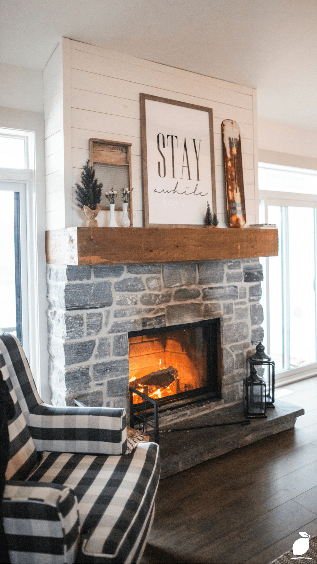 How I Turned My Mantel with Transitional Fireplace Decor Ideas