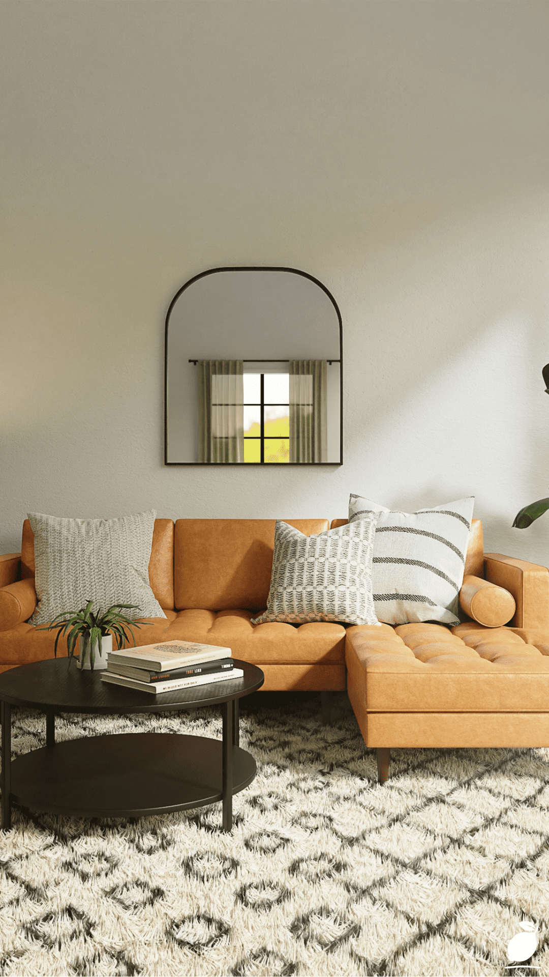 I Styled My Boho Mid Century Modern Living Room to Make It Warm