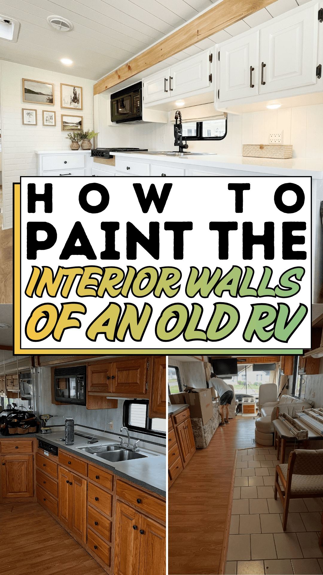 How to Paint The Interior Walls of an Old RV