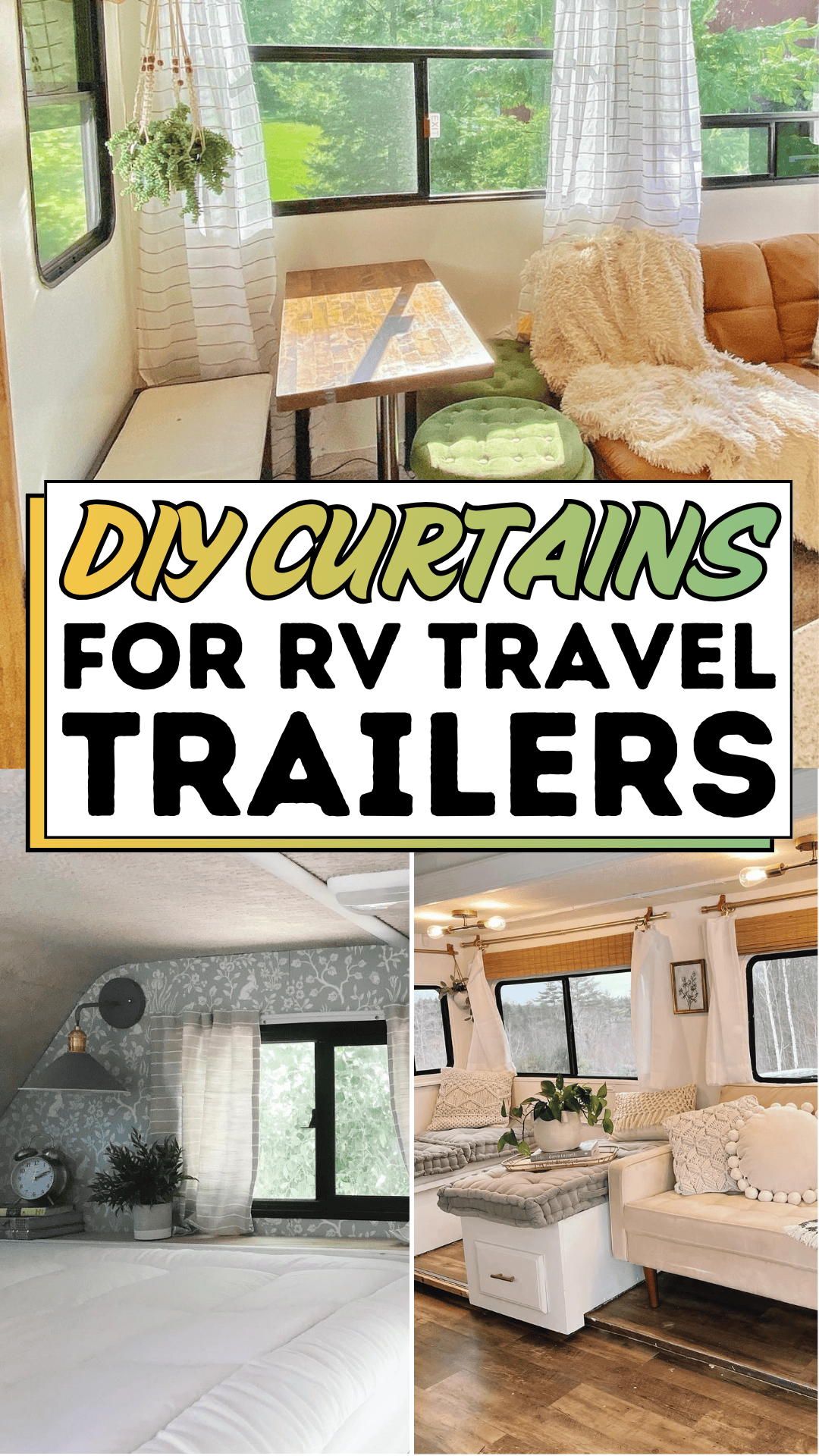 DIY Curtains for RV Travel Trailers