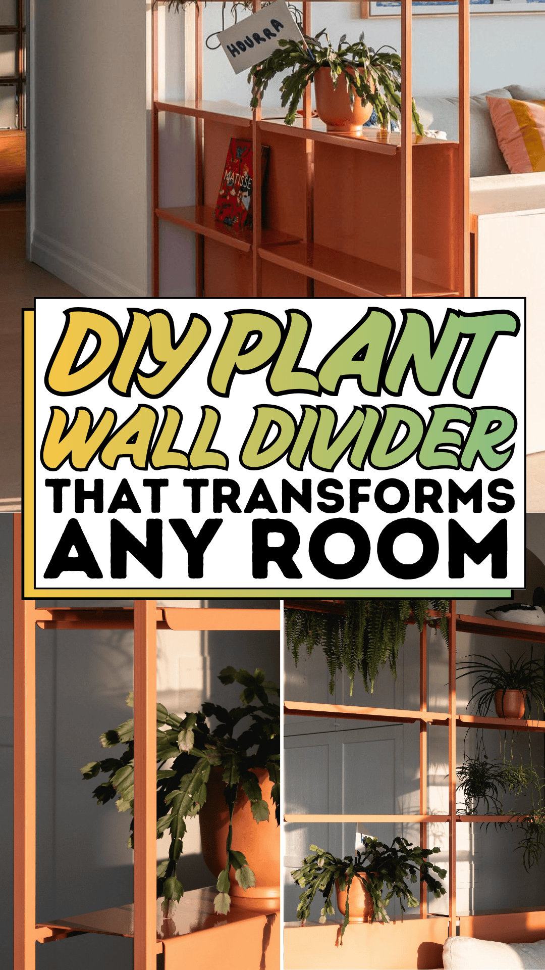DIY Plant Wall Divider That Transforms Any Room