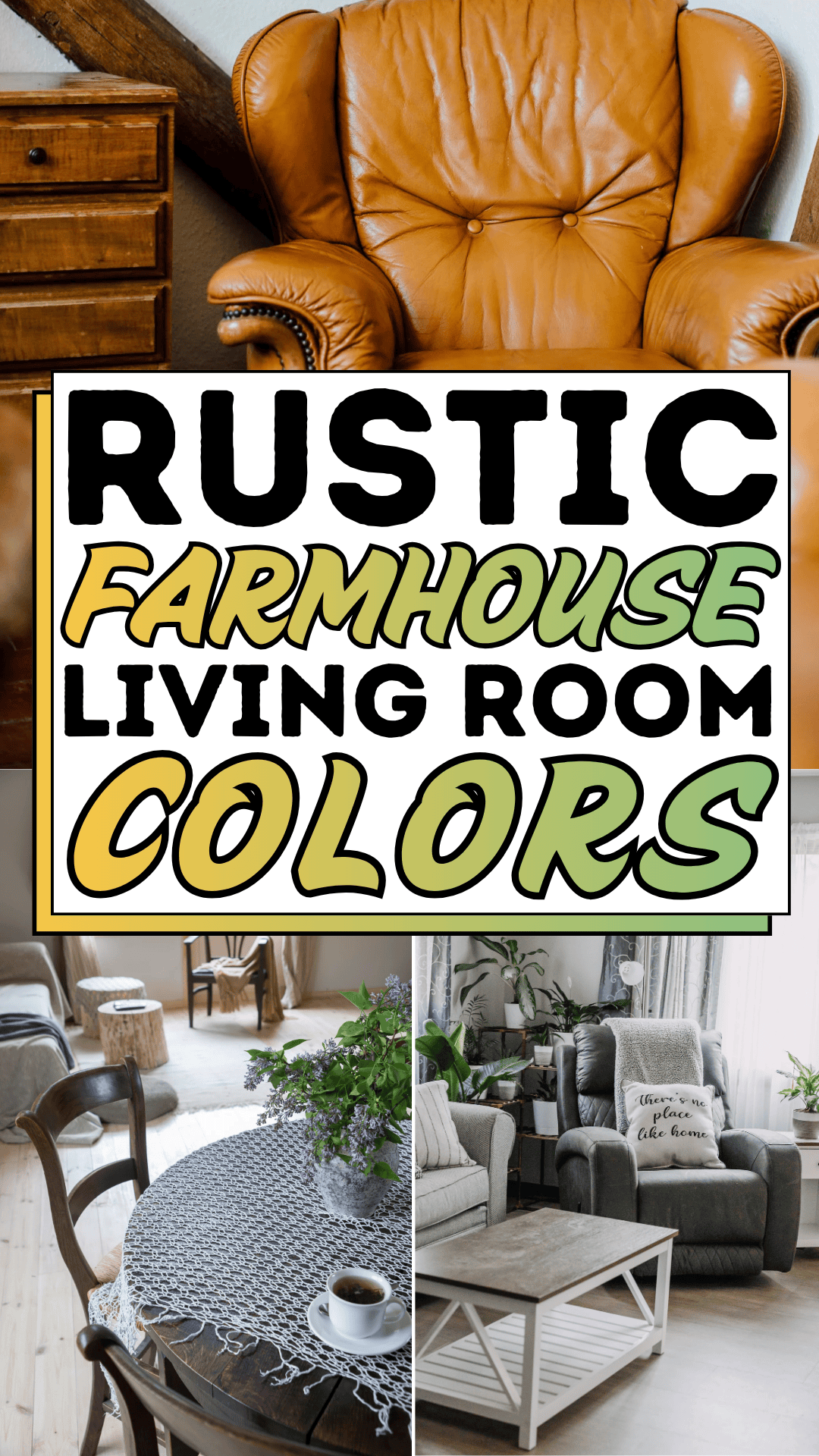 Rustic Farmhouse Living Room Colors