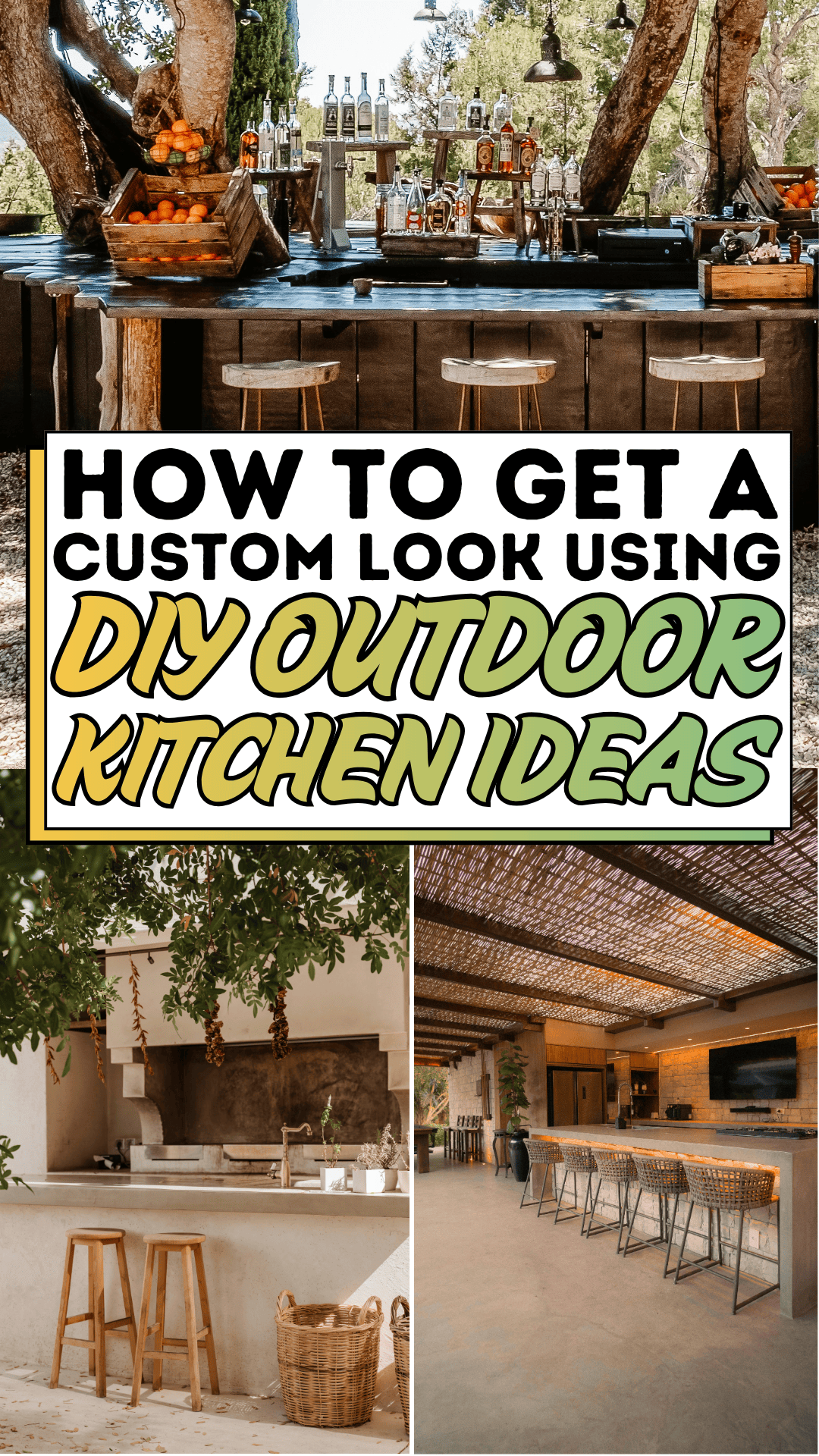 How to Get a Custom Look Using DIY Outdoor Kitchen Ideas